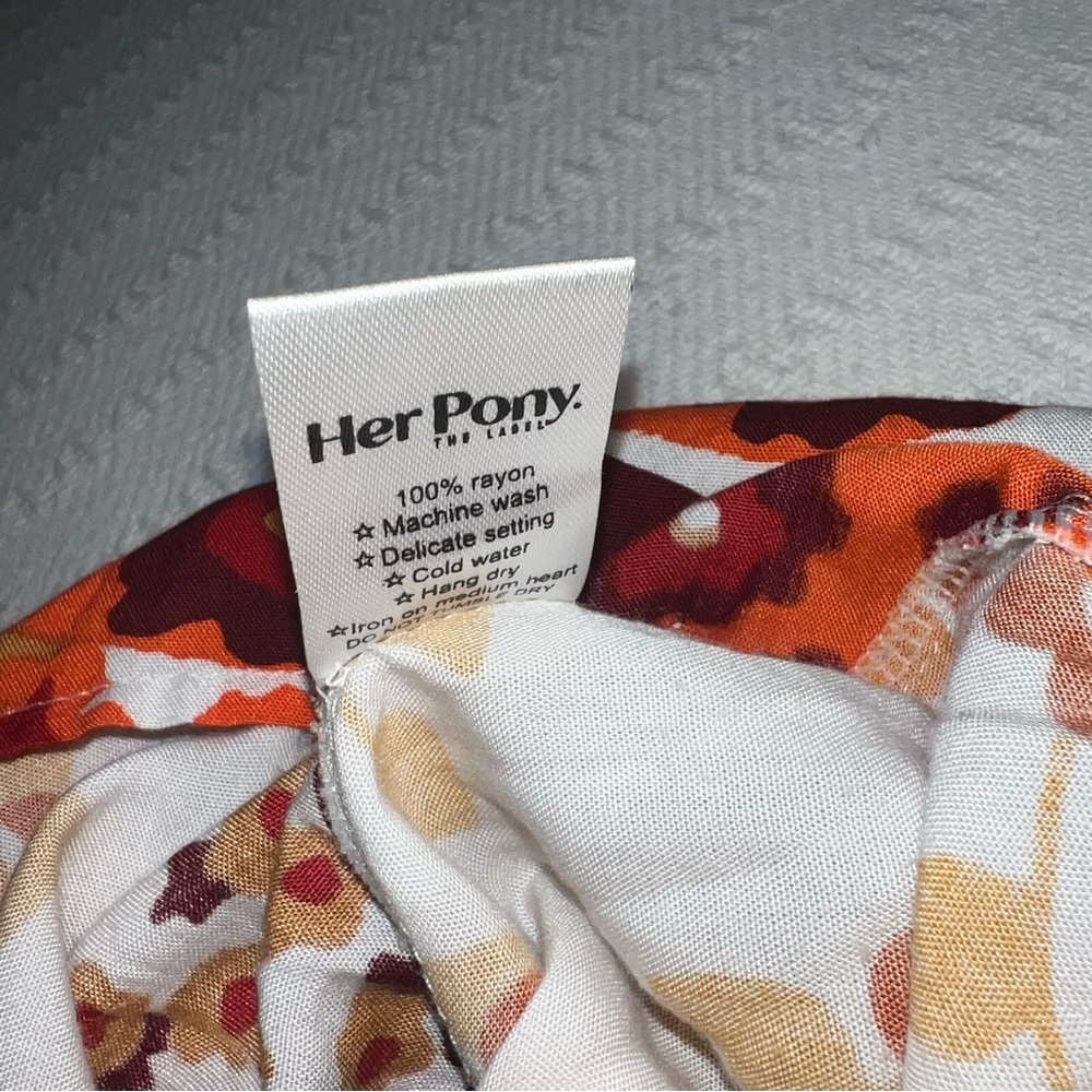 Her Pony The Label Patti Halter Mini Dress Size XS Retro 70s Inspo Boho Festival - Picture 8 of 11